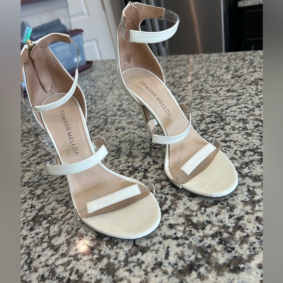 Very sexy, lightly worn, white frontline heels - Picture 2 of 12